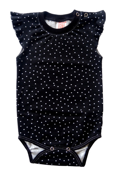 Summer Set Body Masi Black and White Dots with Skirt Tany Pink with Flowers