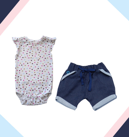 Summer Set Body Masi Colorful Dots with Shorts Lyty Denim