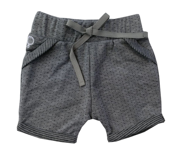 Summer Set Body Masi Stripes and Flowers with Shorts Lyty Grey with Black Dots