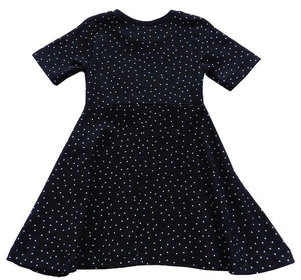 DRESS LOIS BLACK WITH WHITE DOTS